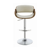Coaster Dana Adjustable Bar Stool Ecru and Chrome Model 104966